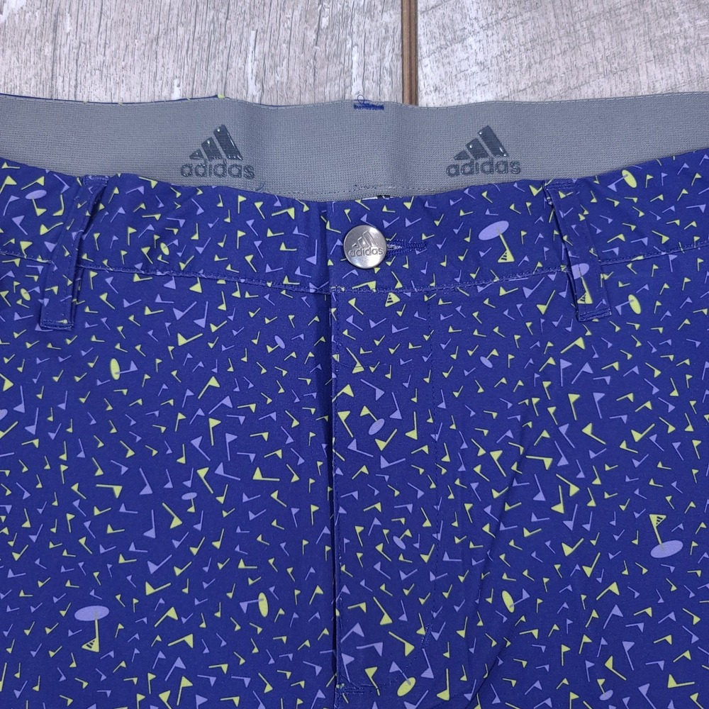 Adidas Ultimate 365 Golf Shorts Mens Size 30 Blue Golf Legend Ink Pulse Lime - Picture 3 of 8